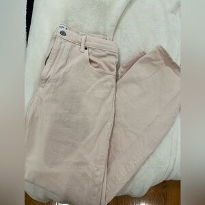 New! Abercrombie & Fitch Light Pink 90s High Relaxed Jean High Rise, 10R